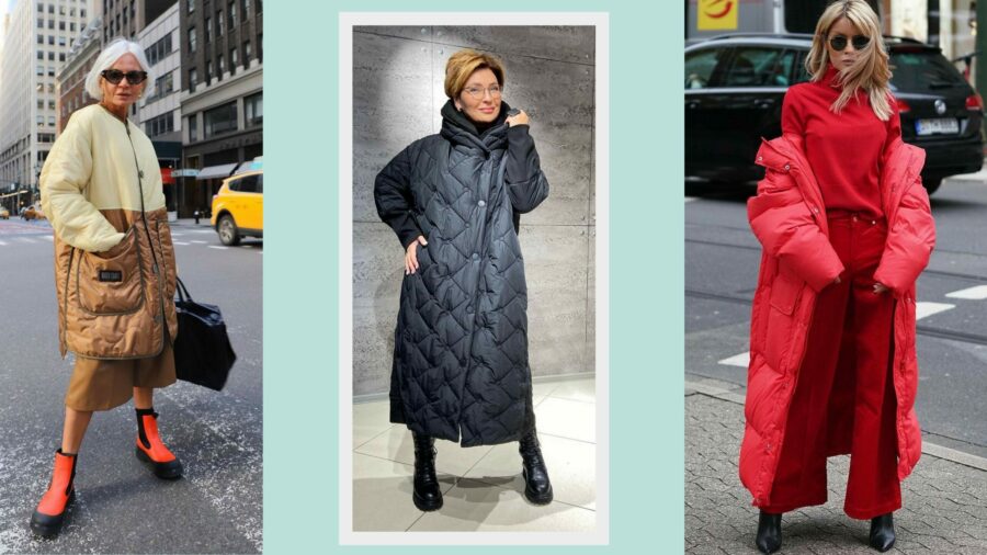 Стеганое пальто для женщин после 50