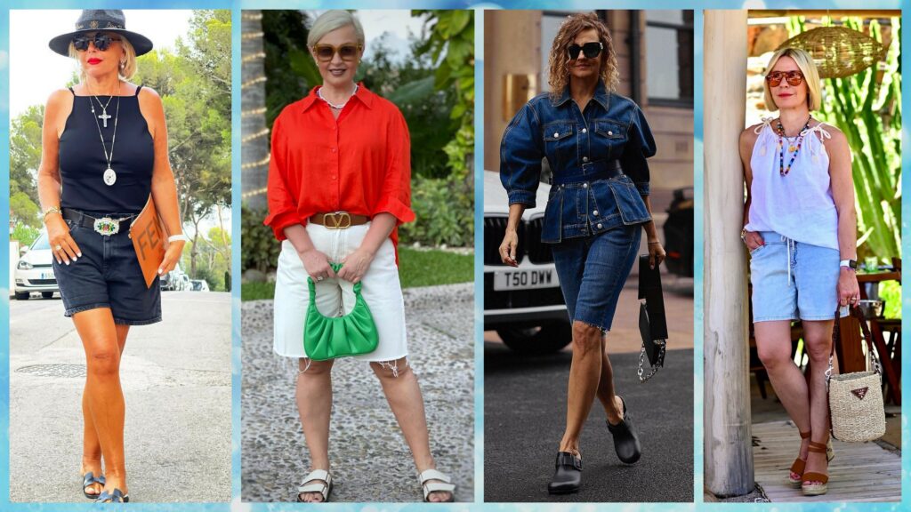 Джинсовые шорты для женщин 55-60 лет