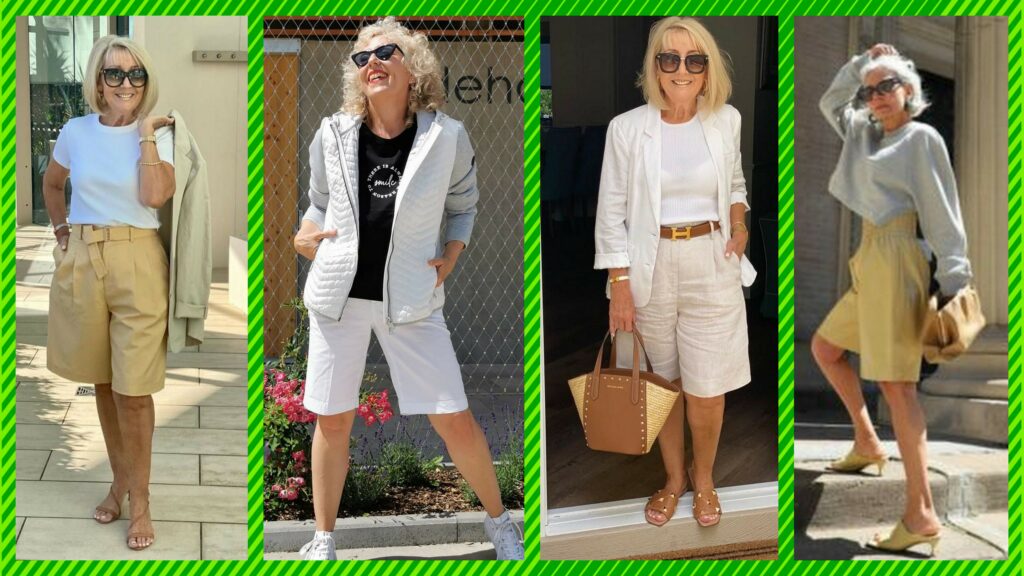 Длинные шорты для женщин 55-60 лет