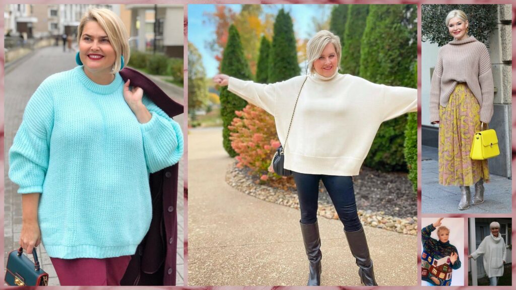 Оверсайз свитера для женщин за 50